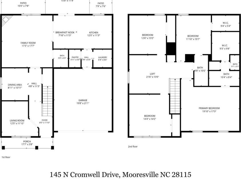145 Cromwell Drive, Mooresville, NC 28115.  MLS# CAR4393677, YatesRealty ID 31715. 