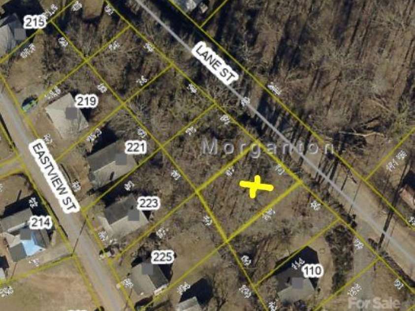 106 Lane Street, Morganton, NC 28655.  MLS# CAR4315514, YatesRealty ID 3172. Lot view  gis  
