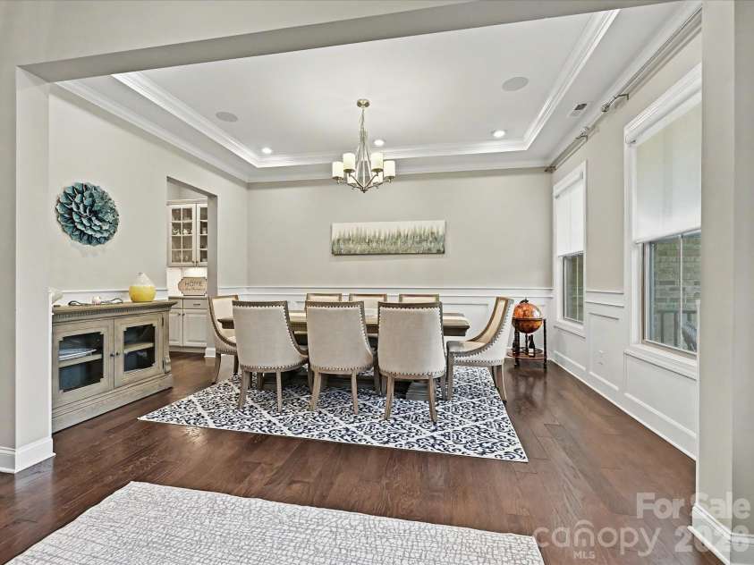 101 Enclave Boulevard, Matthews, NC 28104.  MLS# CAR4365874, YatesRealty ID 31731. Formal Dining Room