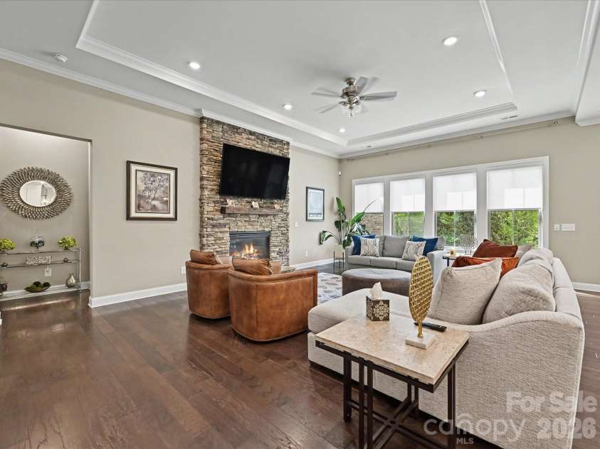 101 Enclave Boulevard, Matthews, NC 28104.  MLS# CAR4365874, YatesRealty ID 31731. Great Room