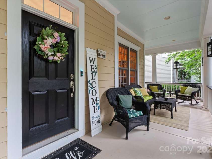 878 Promenade Walk, Fort Mill, SC 29708.  MLS# CAR4281286, YatesRealty ID 31755. HUGE front porch with room on BOTH sides of the door for entertaining!