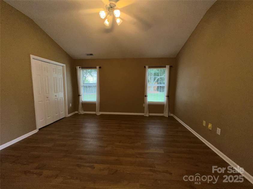 5416 Hedgecrest Place, Charlotte, NC 28269.  MLS# CAR4287168, YatesRealty ID 31760. View of Master Bedroom from Bath