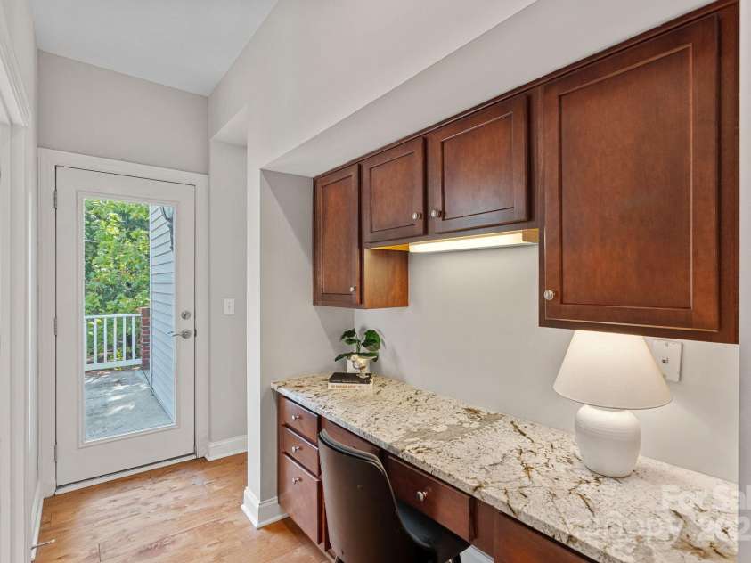 14940 Carbert Lane, Huntersville, NC 28078.  MLS# CAR4306108, YatesRealty ID 31763. Nice desk area that could be a second office space with a door leading out to the front porch!