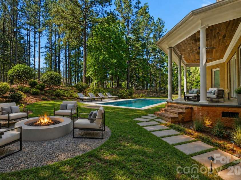 5129 Watermead Lane, Belmont, NC 28012.  MLS# CAR4384748, YatesRealty ID 31767. Digitally Staged - Yard perfect for pool