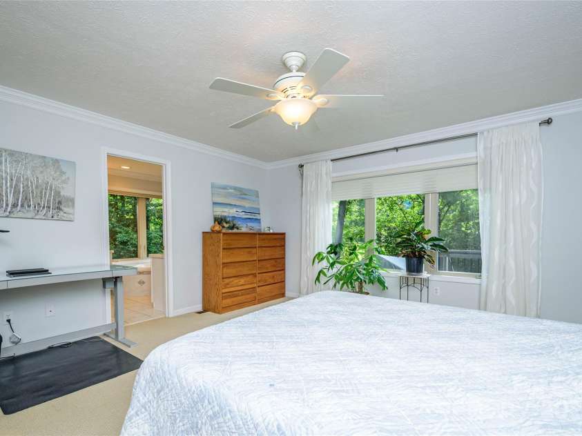 35 Tall Pines Road, Hendersonville, NC 28739.  MLS# CAR4286484, YatesRealty ID 31778. Primary Bedroom