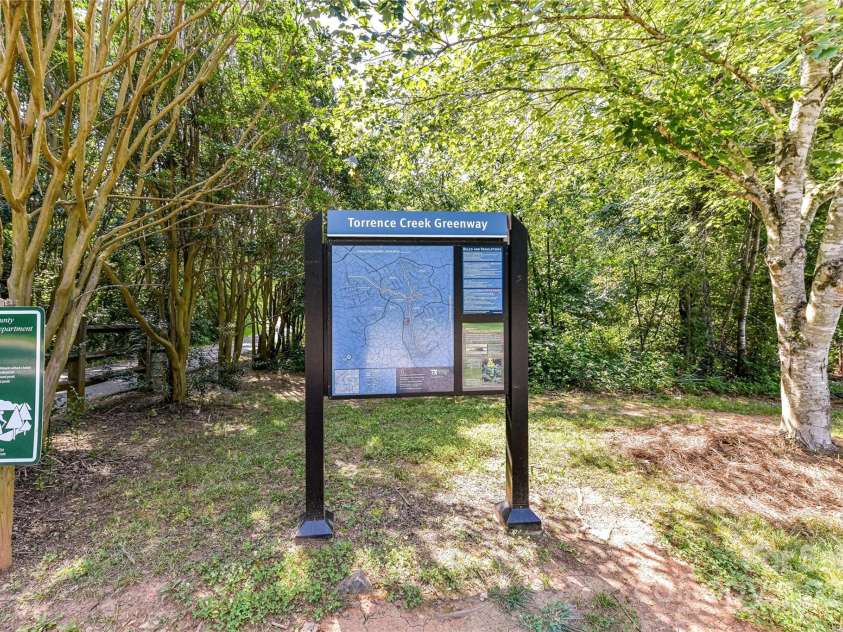 9029 Torrence Crossing Drive, Huntersville, NC 28078.  MLS# CAR4275401, YatesRealty ID 31784. Greenway Entrance!