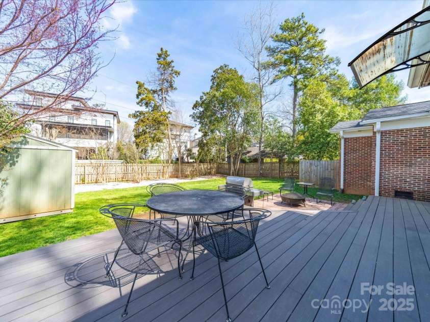 1623 Geneva Court, Charlotte, NC 28209.  MLS# CAR4235982, YatesRealty ID 3180. Composite deck