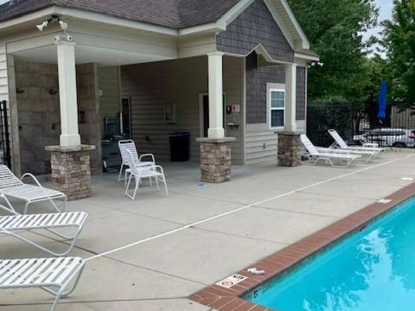 18547 The Commons Boulevard, Cornelius, NC 28031.  MLS# CAR4284549, YatesRealty ID 31807. Private pool for neighborhood with bathrooms and outdoor showers.