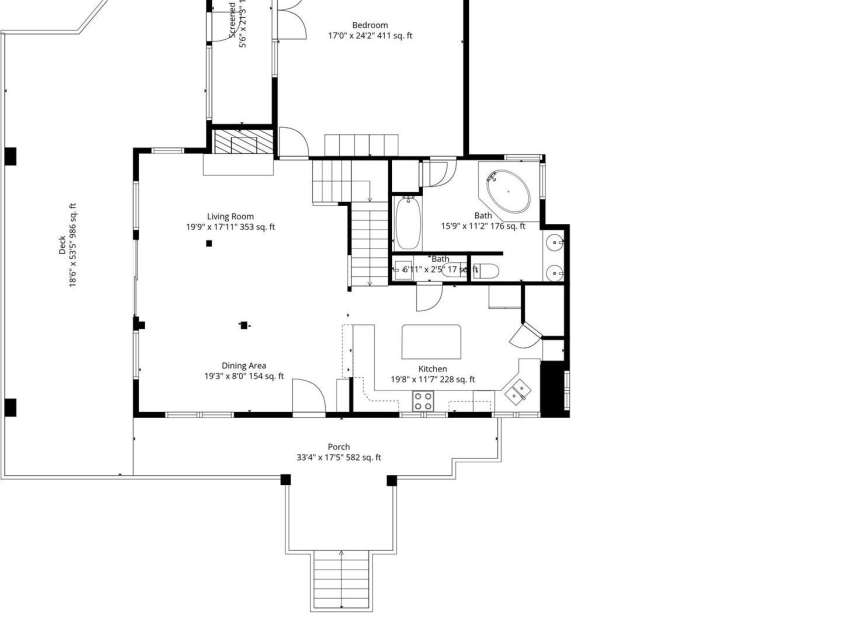 2184 Pine Mountain Drive, Connelly Springs, NC 28612.  MLS# CAR4354781, YatesRealty ID 3182. Main Level