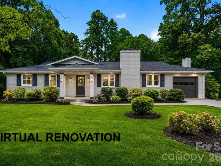 103 Richard Lane, Black Mountain, NC 28711.  MLS# CAR4393479, YatesRealty ID 31831. Front Exterior - virtually enhanced to show potential