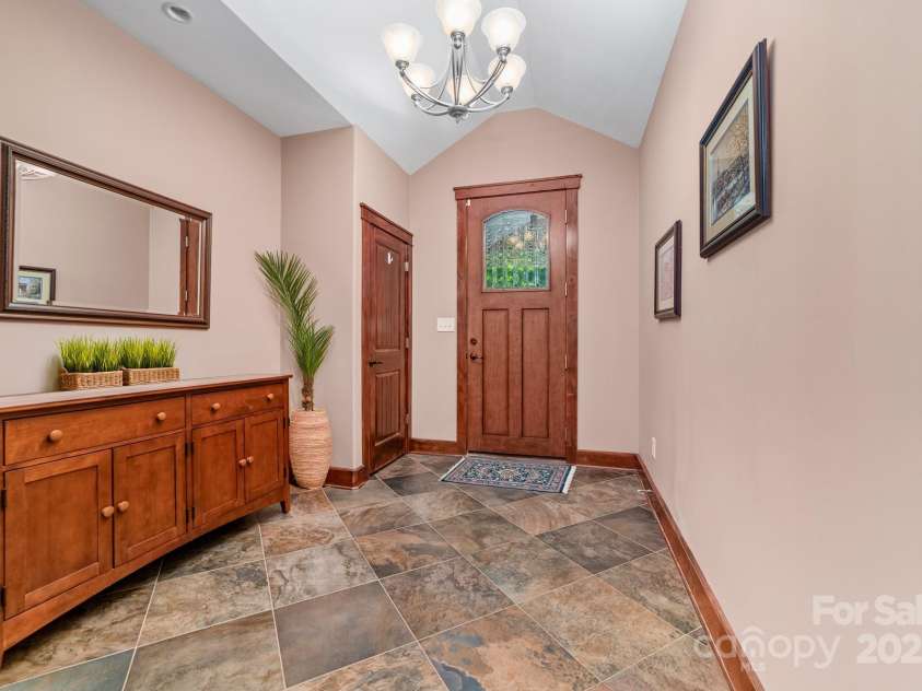 560 Blue Sky Drive, Dallas, NC 28034.  MLS# CAR4262735, YatesRealty ID 31836. Front Entrance with Vaulted Ceilings
