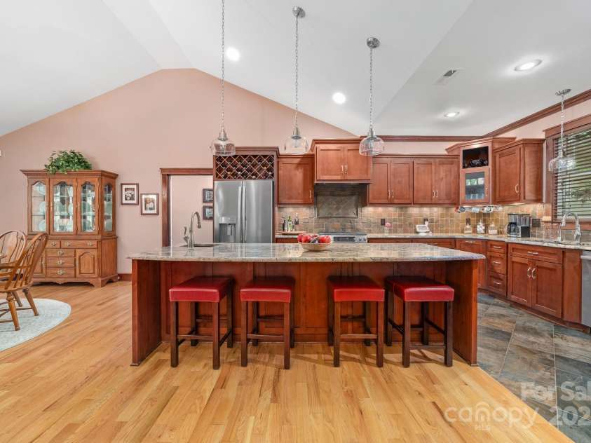 560 Blue Sky Drive, Dallas, NC 28034.  MLS# CAR4262735, YatesRealty ID 31836. Kitchen Island with Plenty of Seating