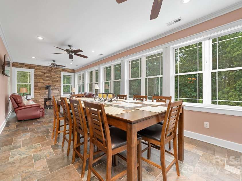 560 Blue Sky Drive, Dallas, NC 28034.  MLS# CAR4262735, YatesRealty ID 31836. Lots of Light in this Sun Room