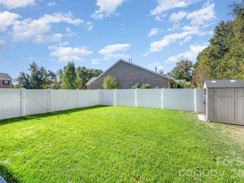 1655 Durant Drive, Rock Hill, SC 29732.  MLS# CAR4314632, YatesRealty ID 31837. Fully Fenced Backyard