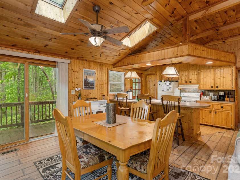 3014 Slick Fisher Road, Lake Toxaway, NC 28747.  MLS# CAR4289982, YatesRealty ID 31838. Dining Area and Breakfast Bar
