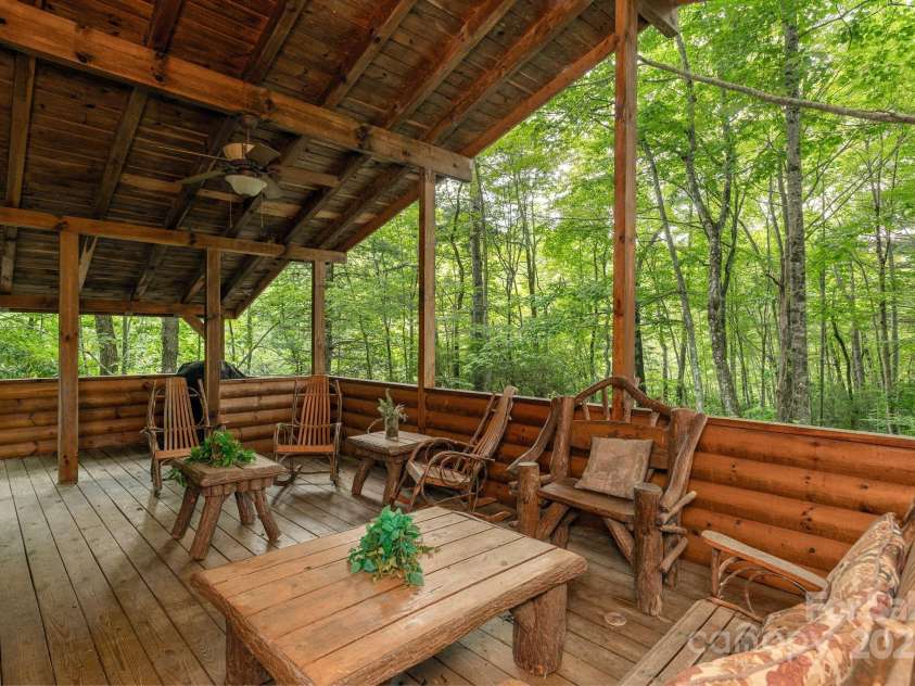 3014 Slick Fisher Road, Lake Toxaway, NC 28747.  MLS# CAR4289982, YatesRealty ID 31838. Living in the trees