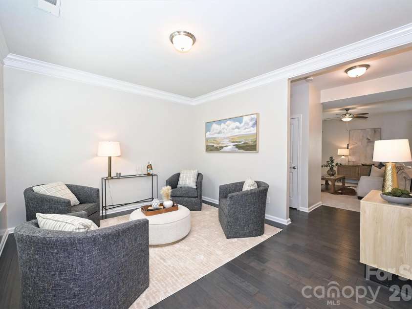 3729 Benseval Lane, Matthews, NC 28105.  MLS# CAR4382542, YatesRealty ID 31842. Living Room