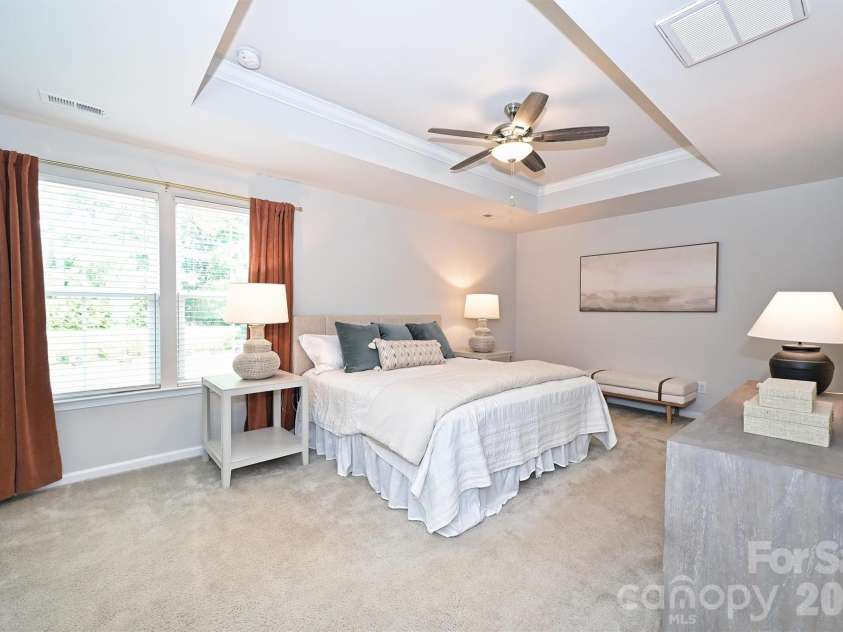 3729 Benseval Lane, Matthews, NC 28105.  MLS# CAR4382542, YatesRealty ID 31842. Primary Bedroom