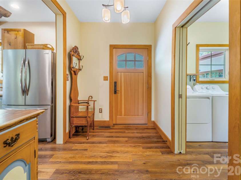 446 Amanda Drive, Mars Hill, NC 28754.  MLS# CAR4368422, YatesRealty ID 31853. Looking back at the entry door.