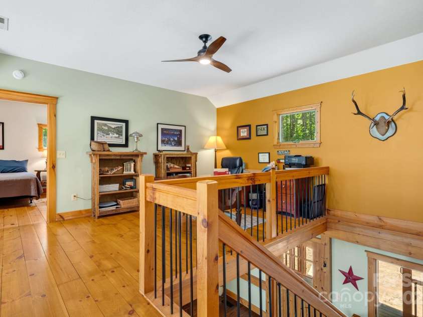 492 Henry Mountain Road, Brevard, NC 28712.  MLS# CAR4278583, YatesRealty ID 31855. Loft area different view.