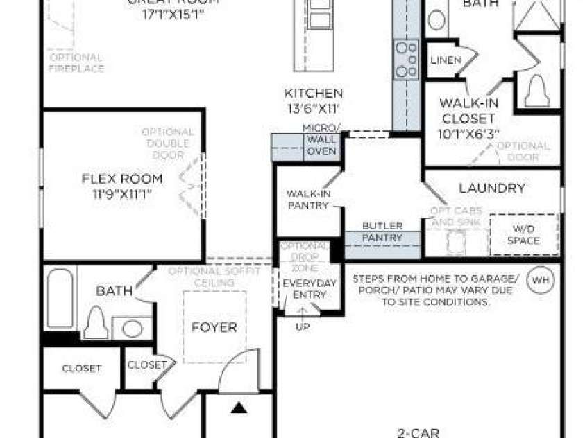 1075 Pinecone Avenue, Indian Land, SC 29707.  MLS# CAR4335034, YatesRealty ID 31856. Spacious and thoughtfully designed home layout. 10-ft ceilings on main floor. Features Loft, bedroom, full bath upstairs space.