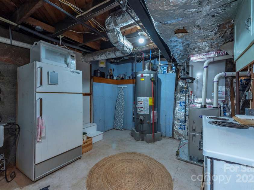 20 Vandalia Avenue, Asheville, NC 28806.  MLS# CAR4290211, YatesRealty ID 31857. Unfinished Basement