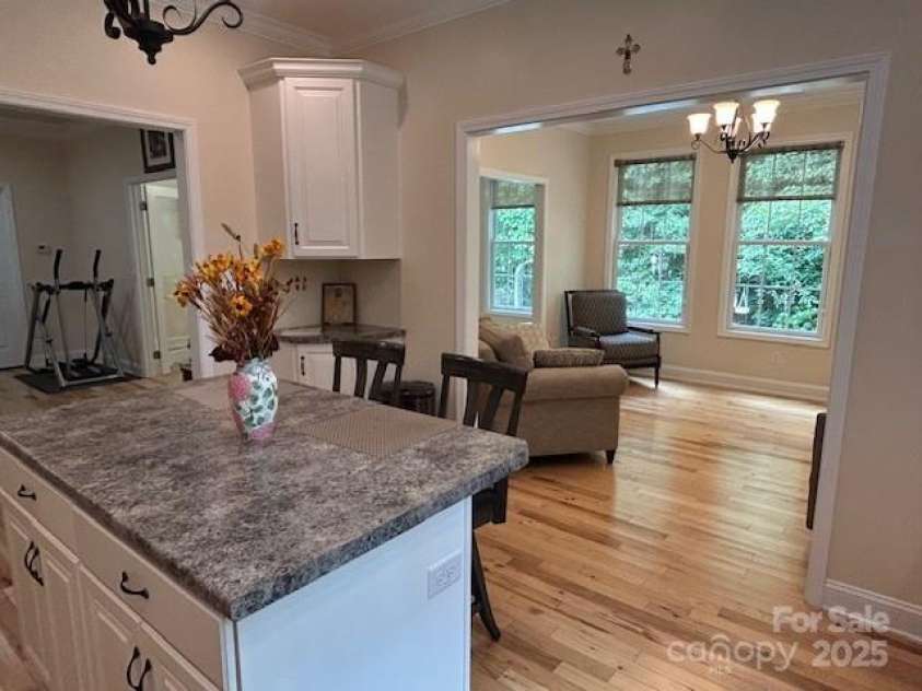 390 Darlington Road, Rutherfordton, NC 28139.  MLS# CAR4282508, YatesRealty ID 31878. Kitchen into sunroom