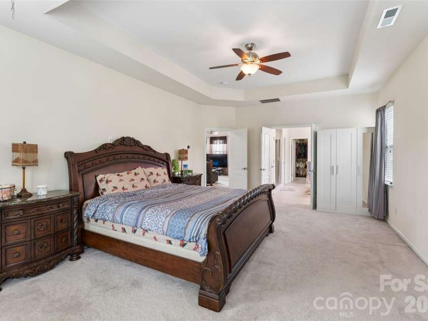 1345 Sandy Bottom Drive, Concord, NC 28027.  MLS# CAR4388399, YatesRealty ID 31881. Master Bedroom