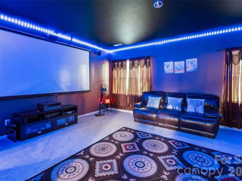 1345 Sandy Bottom Drive, Concord, NC 28027.  MLS# CAR4388399, YatesRealty ID 31881. Media Room