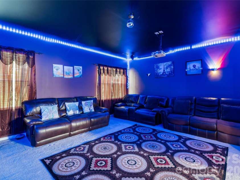 1345 Sandy Bottom Drive, Concord, NC 28027.  MLS# CAR4388399, YatesRealty ID 31881. Media Room
