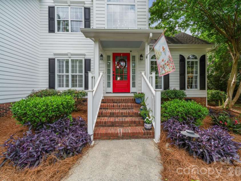 10203 Rougemont Lane, Charlotte, NC 28277.  MLS# CAR4394772, YatesRealty ID 31890. Inviting front elevation