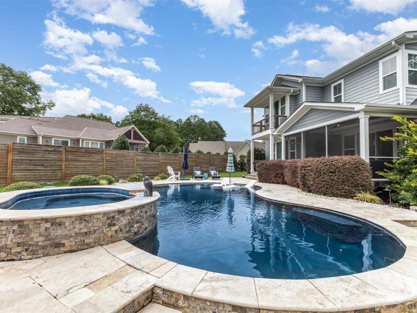2611 Ranger Island Road, Denver, NC 28037.  MLS# CAR4290507, YatesRealty ID 31894. Salt Water Pool with Jacuzzi Spa