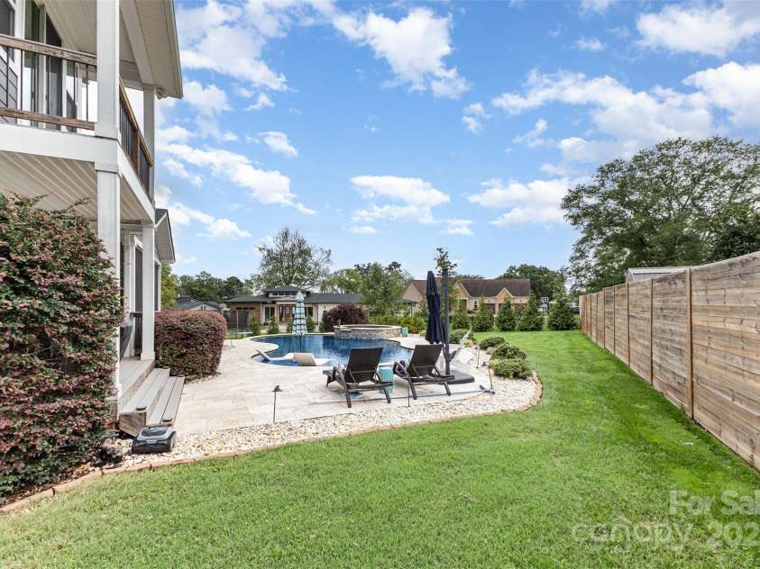 2611 Ranger Island Road, Denver, NC 28037.  MLS# CAR4290507, YatesRealty ID 31894. Side view of Home Pool