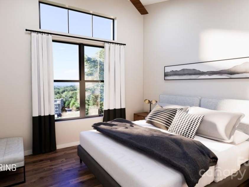 602 Storybook Villas Trail, Asheville, NC 28804.  MLS# CAR4211329, YatesRealty ID 319. Owner's suite with High ceilings with extra windows for light