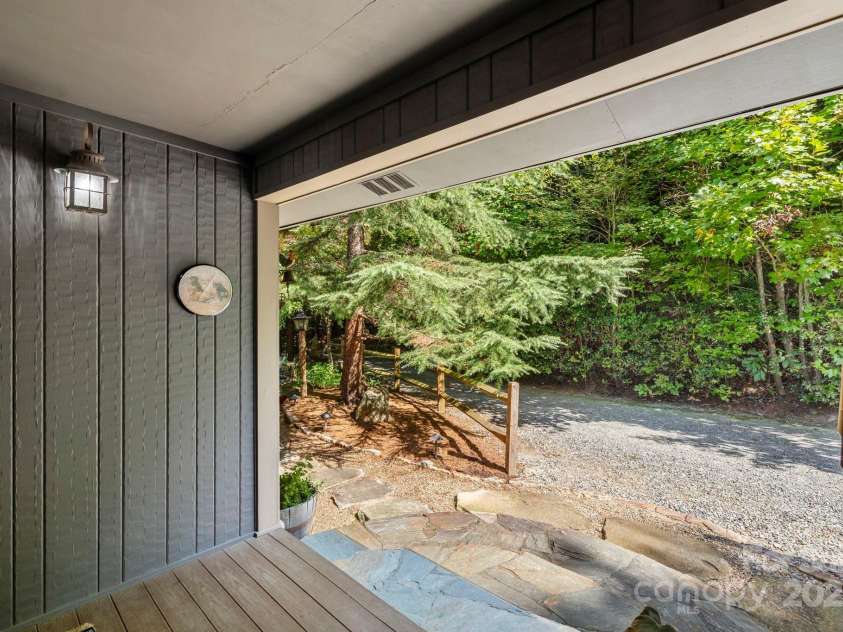 658 Johnson Road, Brevard, NC 28712.  MLS# CAR4300237, YatesRealty ID 319. Custom stone work entry
