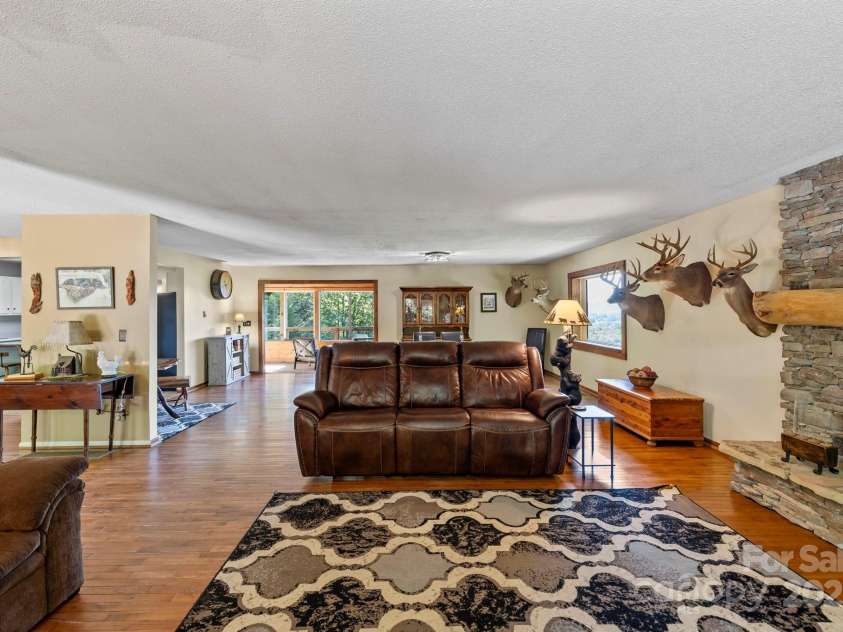 658 Johnson Road, Brevard, NC 28712.  MLS# CAR4300237, YatesRealty ID 319. Open concept living space