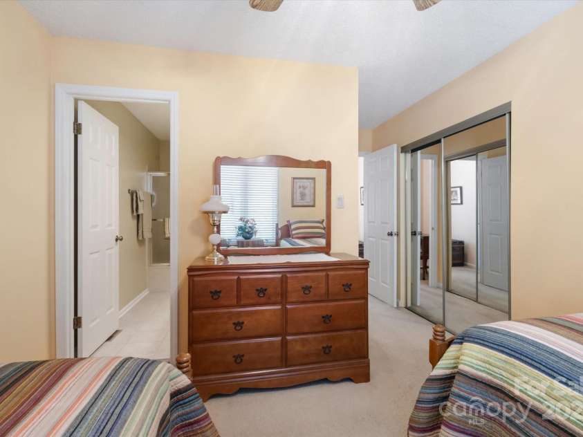 123 Deerlake Drive, Asheville, NC 28803.  MLS# CAR4235089, YatesRealty ID 3190. Bedroom #3 with View of Bathroom