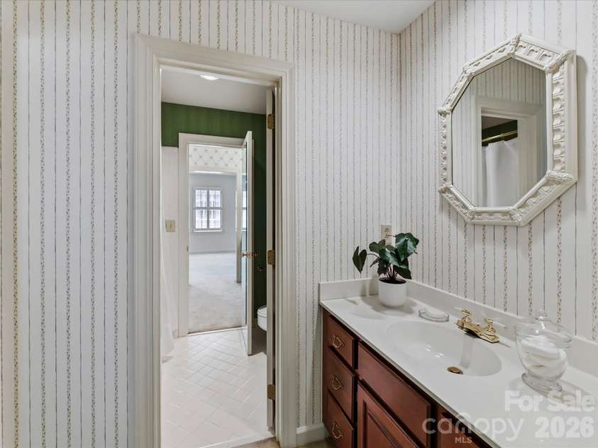 2831 Sharon View Road, Charlotte, NC 28210.  MLS# CAR4391575, YatesRealty ID 31902. Bedroom 2 Vanity