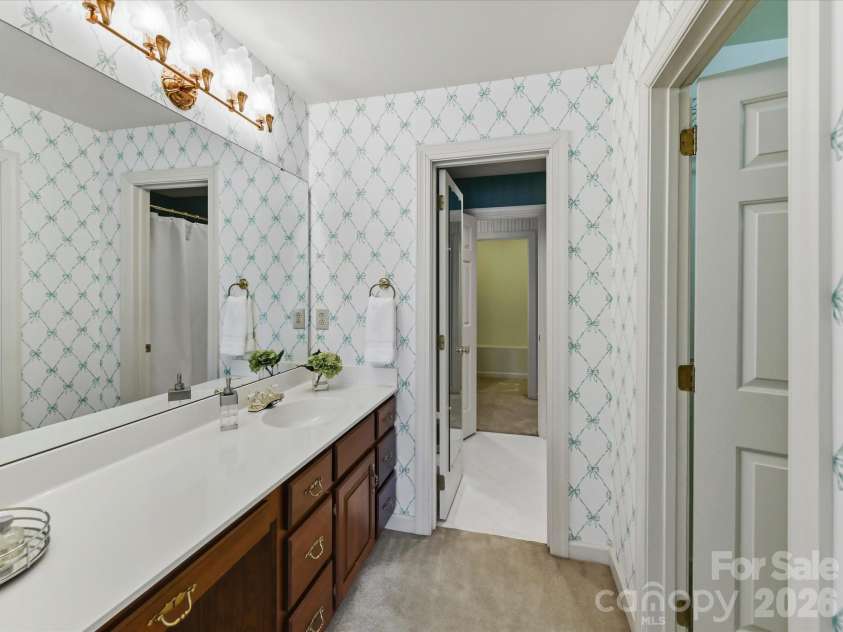 2831 Sharon View Road, Charlotte, NC 28210.  MLS# CAR4391575, YatesRealty ID 31902. Bedroom 3 Vanity