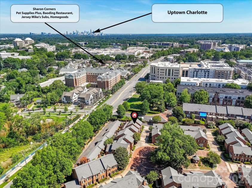 2831 Sharon View Road, Charlotte, NC 28210.  MLS# CAR4391575, YatesRealty ID 31902. Nearby Attractions