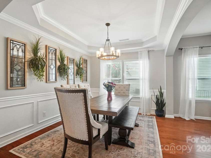 4012 Bainbridge Place, Fort Mill, SC 29707.  MLS# CAR4282310, YatesRealty ID 31905. Formal dining with tray ceiling