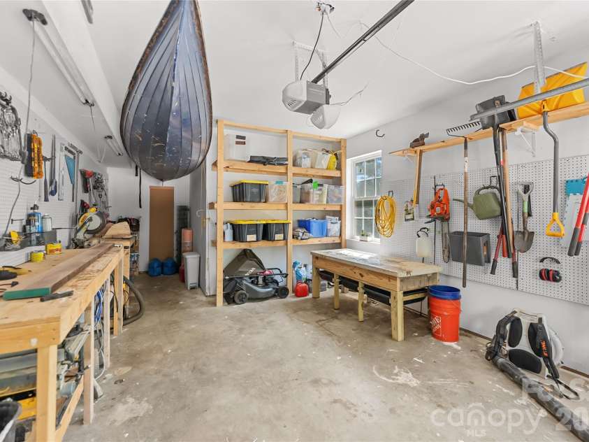 341 Pearson Drive, Asheville, NC 28801.  MLS# CAR4390469, YatesRealty ID 31906. Garage workshop