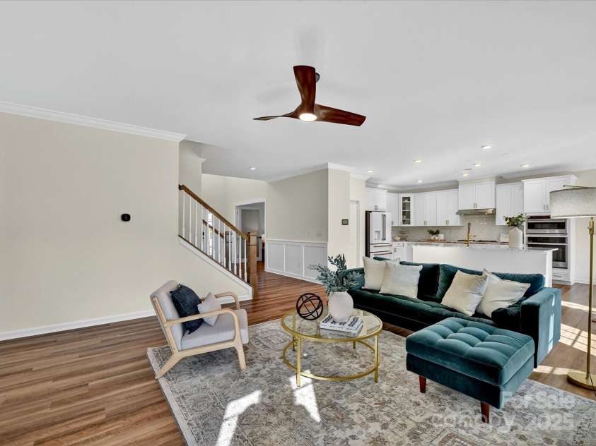244 Bouchard Drive, Waxhaw, NC 28173.  MLS# CAR4312456, YatesRealty ID 3191. Open floor plan family room 