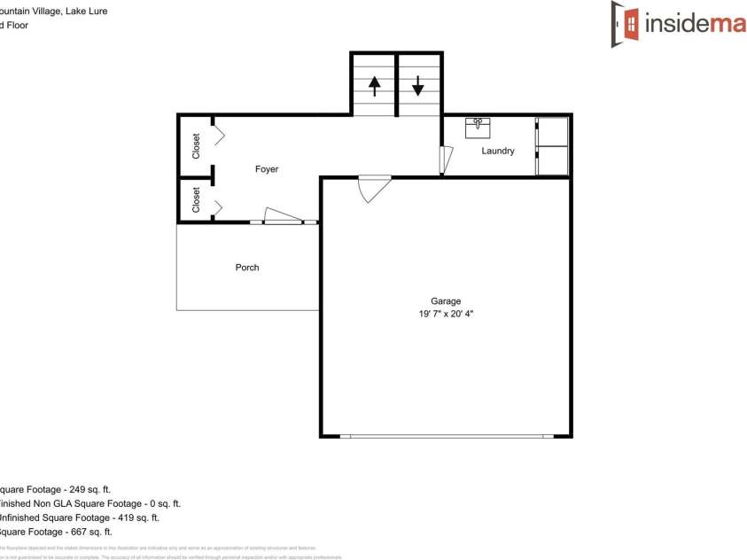 123 Mountain Village Boulevard, Lake Lure, NC 28746.  MLS# CAR4303567, YatesRealty ID 3192. Entry level floorplan