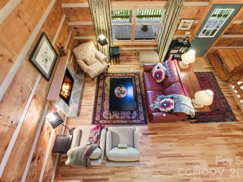 311 Copper Spur Drive, Maggie Valley, NC 28751.  MLS# CAR4387537, YatesRealty ID 31927. View from loft