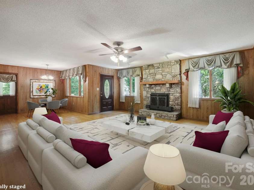 2076 Jay Clark Road, Morganton, NC 28655.  MLS# CAR4218348, YatesRealty ID 3194. VIRTUALLY STAGED