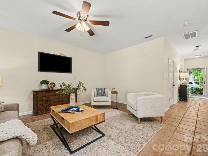 1005 Silver Spring Road, Fort Mill, SC 29715.  MLS# CAR4386266, YatesRealty ID 31947. Living area towards front door