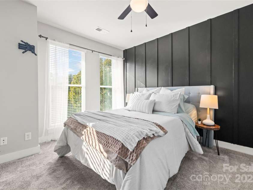 327 Uptown West Drive, Charlotte, NC 28208.  MLS# CAR4239942, YatesRealty ID 3195. Spacious Primary looks over green space