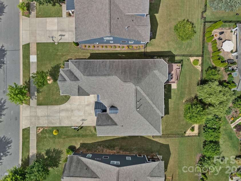 12214 Bonny Oaks Drive, Cornelius, NC 28031.  MLS# CAR4264474, YatesRealty ID 31958. Aerial of lot