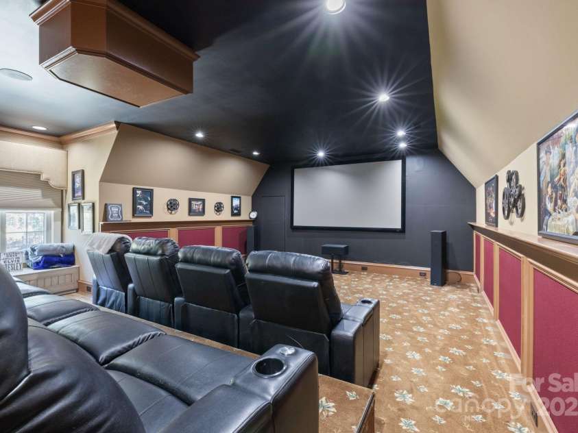 525 Lake Lynn Road, Concord, NC 28025.  MLS# CAR4239397, YatesRealty ID 3196. Upper Level media & entertainment room